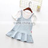 Modern Summer Plain Baby Girl Falbala Vest Suspenders Skirts thumbnail-5