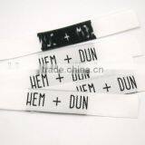 Customized Garment Shoe Labels/woven Labels/main Label/embroidered Tag Straight Cut WSC-001 thumbnail-2