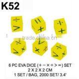 K52 6PC EVA DICE SET thumbnail-1