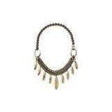 Women's Tin Alloy Electroplated Jewelry Mixed Metal Necklace for Gift OEM Product Detail thumbnail-1