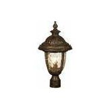 Rust Wiht Gold 220 Volt Outdoor Lighting Post Lights Water Glass Lamp