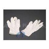 White 4mil textured surface powered nitrile exam gloves for different medical devices