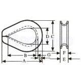 DIN6899 TYPE A WIRE ROPE THIMBLES thumbnail-2