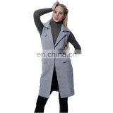 2015 Fashion Longline Lapel Collar Lady Jacket,custom Jacket,jacket for Women thumbnail-2