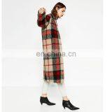 Hot Selling Chinese Lattice Women Parka Girls Jacket thumbnail-2