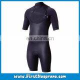 Customize 2/3MM Premium Neoprene CR Men Short Sleeve Underwater Shorty Diving Suit thumbnail-3