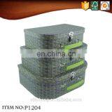 Bulk Buy From Shantou Paper Cardboard Green Handle Suitcase Box