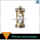 Antiqued Bronze Antiqued Silver Tone Brass Hourglass Pendant Steampunk Hourglass Charm Pendant thumbnail-1