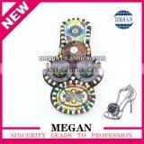 2014 New Fashion Designer Blue Flowers High Heel Shoes thumbnail-1