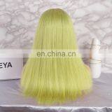 2018 Fashion Green Color With Dark Roots Full Lace Wig Brazilian Human Hair thumbnail-4