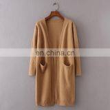 Wholesale Women's Plus Size Multi Colors Knitted Casual Wear Longline Cardigan Sweater thumbnail-2