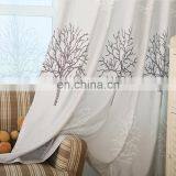 Manufacture Wholesale Custom Simple Cotton and Linen Printed Semi-shading Bedroom Living Room Curtain and Window Screen thumbnail-3