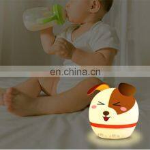 Wholesale Cute Dog Style Silicone Night Light For Kids Rechargeable LED Deco Light Night Lamp Baby Room For Feeding