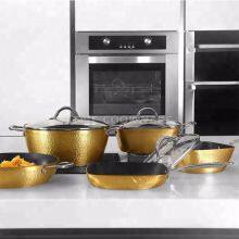 Forged Hammered Exterior Design Non Stick Aluminum Casserole Aluminium Cookware Manufacturer thumbnail-4