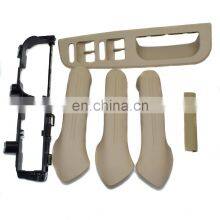 6pcs Beige Interior Door Handle Cover Bracket Grab Bezel Trim For Golf Jetta MK4 thumbnail-1