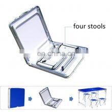 Wholesale Hot Cheap Price High Quality Aluminium Plastic Folding Tables and Chair Portable Picnic Camping 72inch Folding Table thumbnail-4