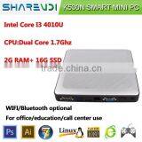 Wind Ows 10/8 Mini pc for Multi Application, Intel Core i3 Dual Core 1.7Ghz. Cost Effective