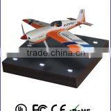 Wooden Magnetic Levitating Display With Led for Plane , Magnetic Floating Plane Display Stand