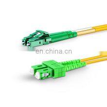 LC APC to SC APC Duplex 2.0mm PVC (OFNR) 9125 Single Mode Fiber Patch Cord Cable thumbnail-2