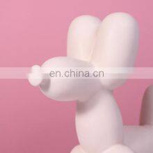 Creative Wedding Dog Rabbit Childhood Birthday Gift Animal Art Cute Balloon Dog Handmade Ceramic Sculpture Decoration thumbnail-2