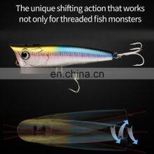 JOHNCOO Saltwater Fishing Lure 95mm 21g Topwater Hard Popper Lerrue Lure Popper thumbnail-2