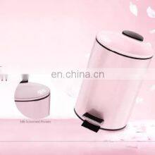 Sakura Blossoms Series 3L Round Shape Dust Garbage Trash Pedal Bin Soft Close Trash Can Waste Bins thumbnail-5