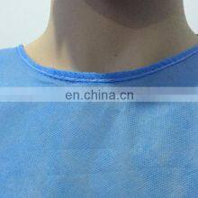 Disposable Blue Isolation Gown CE SMS SMMS Gown With Wide Belt thumbnail-4
