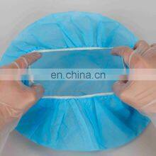 Disposable Caps Bouffant Nurse Cap Blue Round Non Woven Bouffant Cap thumbnail-5