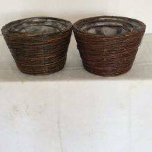 Large Wicker Planter/wicker Planters/wicker Laundry Basket thumbnail-1