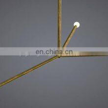 Modern European and American Family Hotel Decoration Lighting Brass Metal Industrial Style Arrow Large Linear Chandelier thumbnail-5