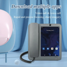 House Office Sim Card Fixed Wireless Phone Android WiFi Bluetooth Hotspot 8inch Screen Cordless Android Desk Phone thumbnail-5