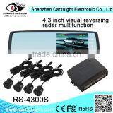 Parking Sensor With Dedicated Rearview Mirror Monitor