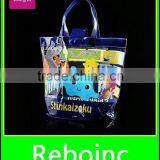 Promotion Tote Bags Red Clear Pvc Bag With Handle