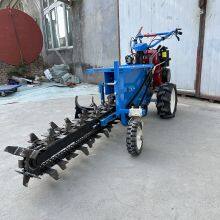 Chain Trencher Diesel Hand-guided Orchard Greenhouse Trencher Multi-functional Cable Conduit Burying and Trenching Machine thumbnail-4