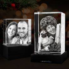 Holy Laser 2D 3D Crystal Photo Engraver Customized Portrait for Pet Friend on Glass & Acrylic Laser Engraving Machine Cube Glass thumbnail-4