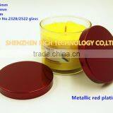 74mm Metallic Red Plating Candle Lid thumbnail-1