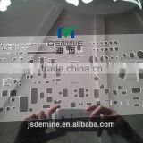 0.7 mm Polycarbonate by laser cutting/silk printing