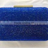 Beige Gold Velvet Lining Crystal Stone Evening Bag Made in China thumbnail-3