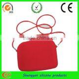 Big Fashion Silicone Pouch With Zipper Long Stap Design thumbnail-1