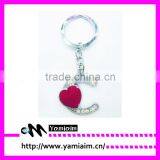 Cheap Rhinestone Alphabet Keychain OEM