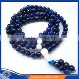 6mm 8mm Tibetan Buddhist Lapis Lazuli Mala 108 Beads Crystal Malas thumbnail-1
