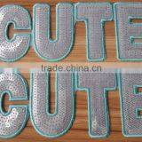 2015 New Arrive Heat Seal " CUTE" Letter Emboridery Patches - S1430 thumbnail-4