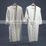 2014 New 100% Organic Cotton Solid Color Folded Stitching Edges Bathrobe thumbnail-1