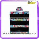 Retail Bookshop Children Textbook Scorrugated Cells Floor Display Stand