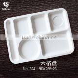 New China Products for Sale Super White 6 Compartment Melamine Plate thumbnail-1