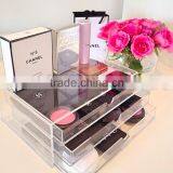 Clear 3 Storage Drawers Acrylic Makeup Organizer