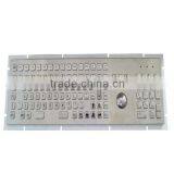 Hot Sale USB Kiosk 87 Keys IP65 Metal Keyboard With Trackball
