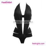 Beauty Halter Top and Bottom Beachwear thumbnail-1