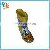 New PVC Yellow Donald Duck Printing Kids Rain Boots Light Outsole thumbnail-2