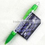HSX-010 promotional fresh color cheap palstic banner ball pen